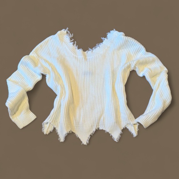 SHEIN Tops - NWOT White Knit Sweater